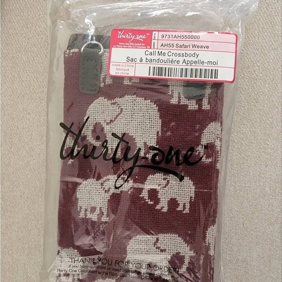BRAND NWT 🌟 Thirty-One Call Me Crossbody Safari 🐘 Weave- OFFERS WELCOME!!!!! - Picture 5 of 5